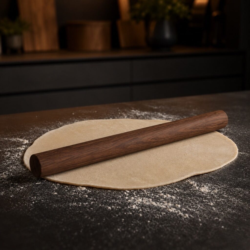 Teigrolle aus Holz – Nudelholz aus Massivholz 2 Teigrolle_Nussbaum