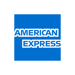 Das Logo Von American Express Mit Weißem Text Auf Blauem, Quadratischem Hintergrund.