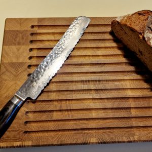 Stirnholz Brotschneidebrett aus Eiche