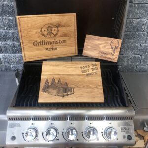 Grillbrett Gravur Holz