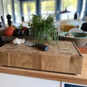 Hackblock Aus Stirnholz Eiche
