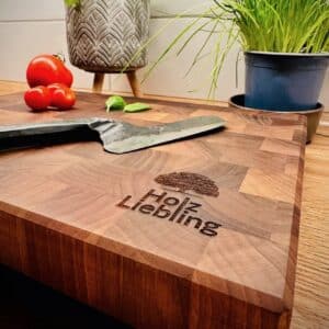 Holz-Liebling Stirnholz Schneidebrett Aus Nussbaum