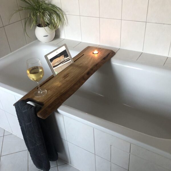 Badewannenablage-Rustikal-Deko