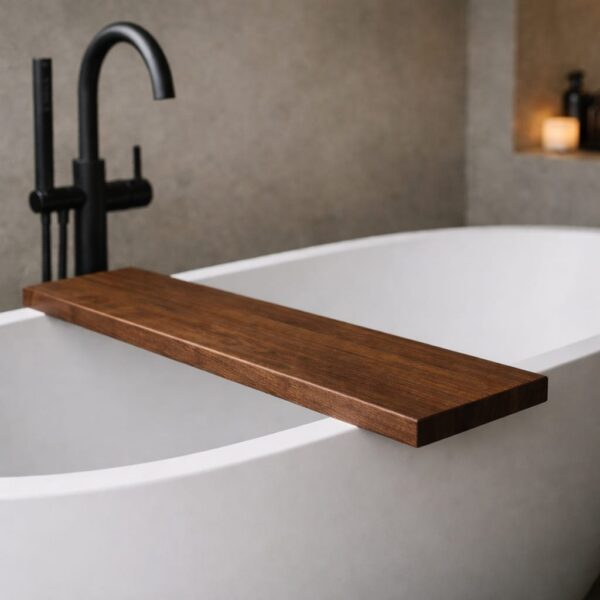Badewannenbrett-Nussbaum-Badewanne