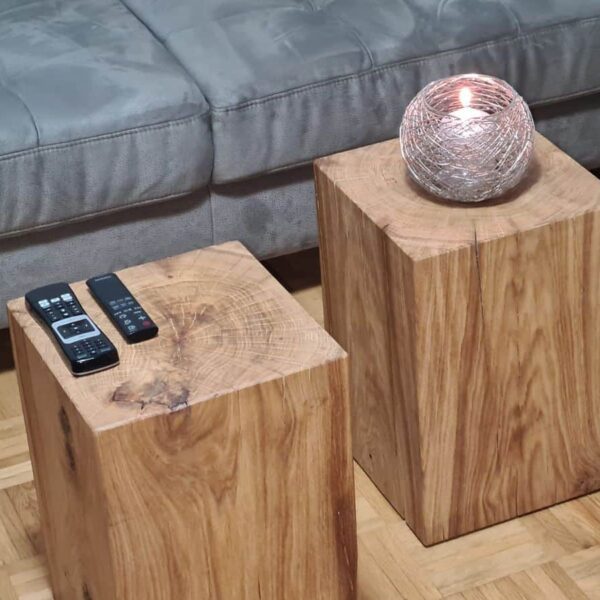 Holzblock Eiche Massivholz - Holzklotz – Bild 7