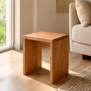 Holzhocker_Schemel_Eichenholz