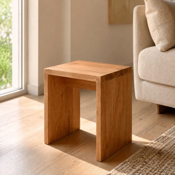 Holzhocker_Schemel_Eichenholz