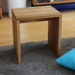 Sitzhocker Aus Eichenholz