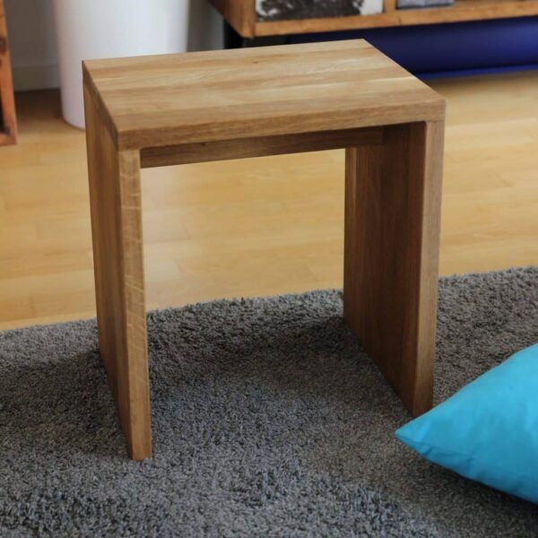 Sitzhocker Aus Eichenholz