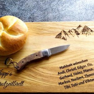 Brotzeitbrettchen Mit Holzgravur