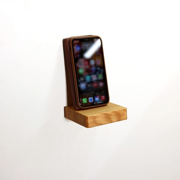 Schwebendes Mini-Regal Massivholz – Bild 11