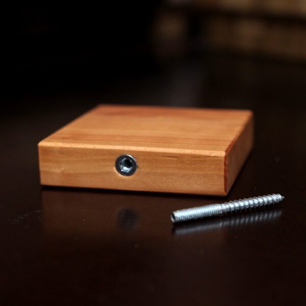 Schwebendes Mini-Regal Massivholz – Bild 6