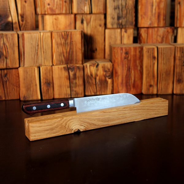 Messerhalter aus Eichenholz
