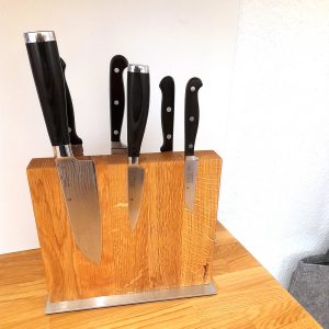 Magnetischer Messerblock Messerhalter aus Eichenholz