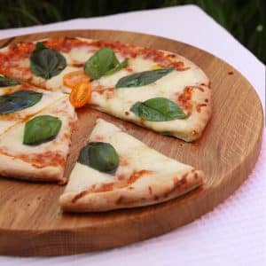 Servierbrett Für Pizza Aus Eichenholz