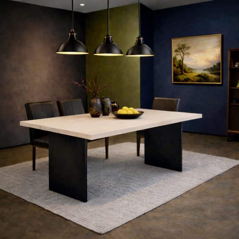 Ahorn_Esstisch_Massivholz_Wangengestell