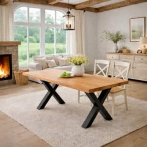 Buchen_Esstisch_Massivholz_X-Gestell