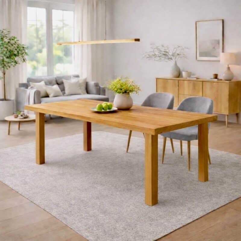 Erle_Esstisch_Massivholz_Holzbeine