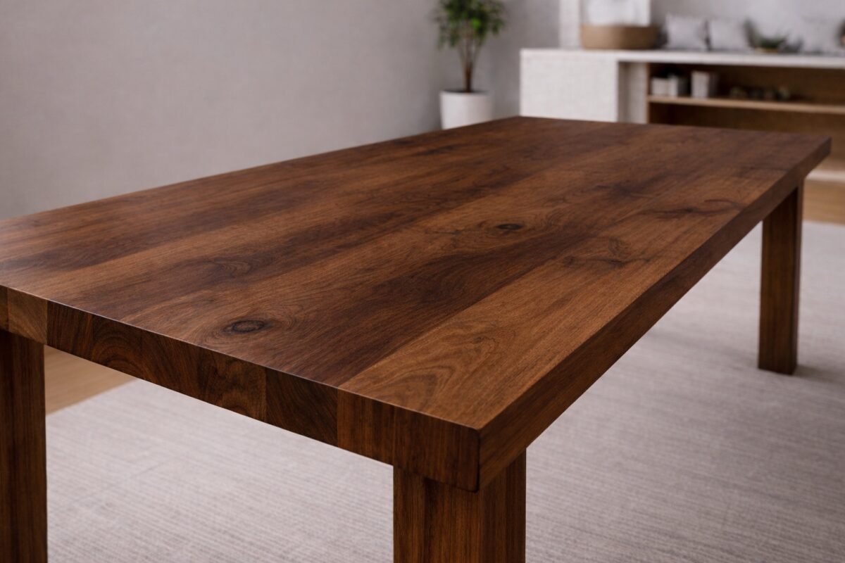 Massivholz-Tischplatte Amerikanischem Nussbaum