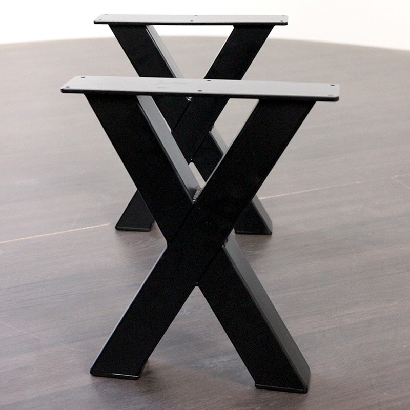 Couchtisch Tischgestelle X-Form schwarz