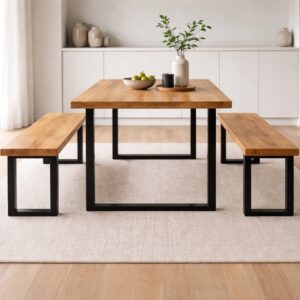 Sitzbank-Massivholz-Modern