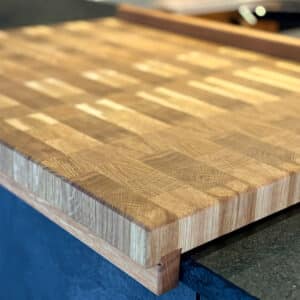 Stirnholz Backbrett Eiche Im Detail