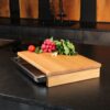Eichenholz-Schneidebrett-Mit-Auffangschale-Tiefe