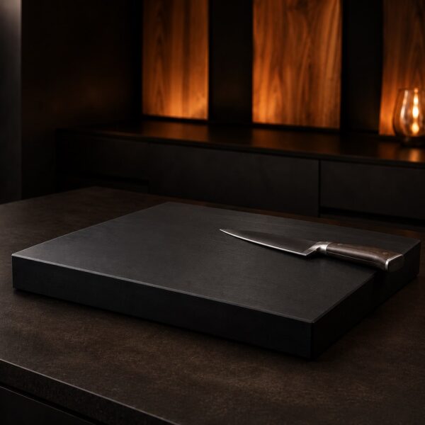 Schwarzes Stirnholz Schneidebrett Black Oak Edition