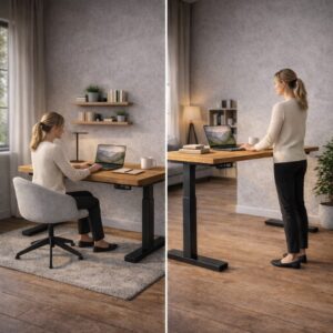 Höhenverstellbarer_Bürotisch_Schreibtisch_Holz