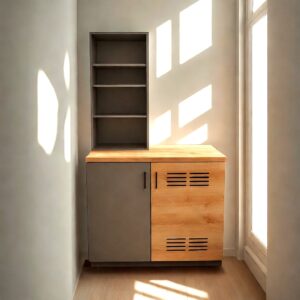 Waschküchenschrank-mit-Massivholzplatte-und-Regal
