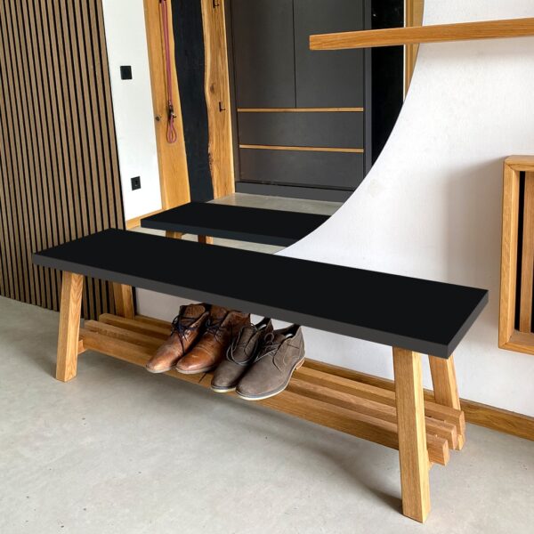 Design-Garderobenbank-Sitzfläche-Schwarz