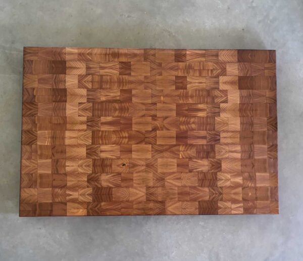 Kochfeldabdeckung Aus Kirschbaum Stirnholz; 90 X 58 X 4 Cm