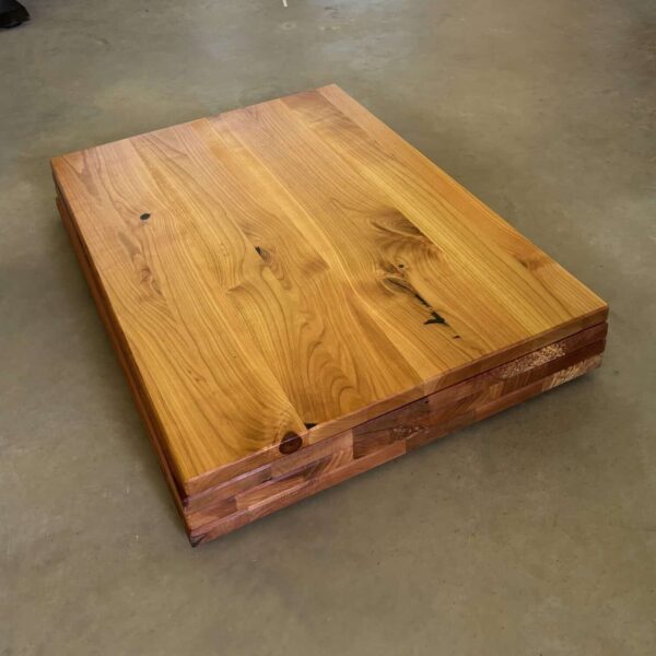 Kochfeldabdeckung Aus Birnbaum; 70 X 53 X 2,5 Cm