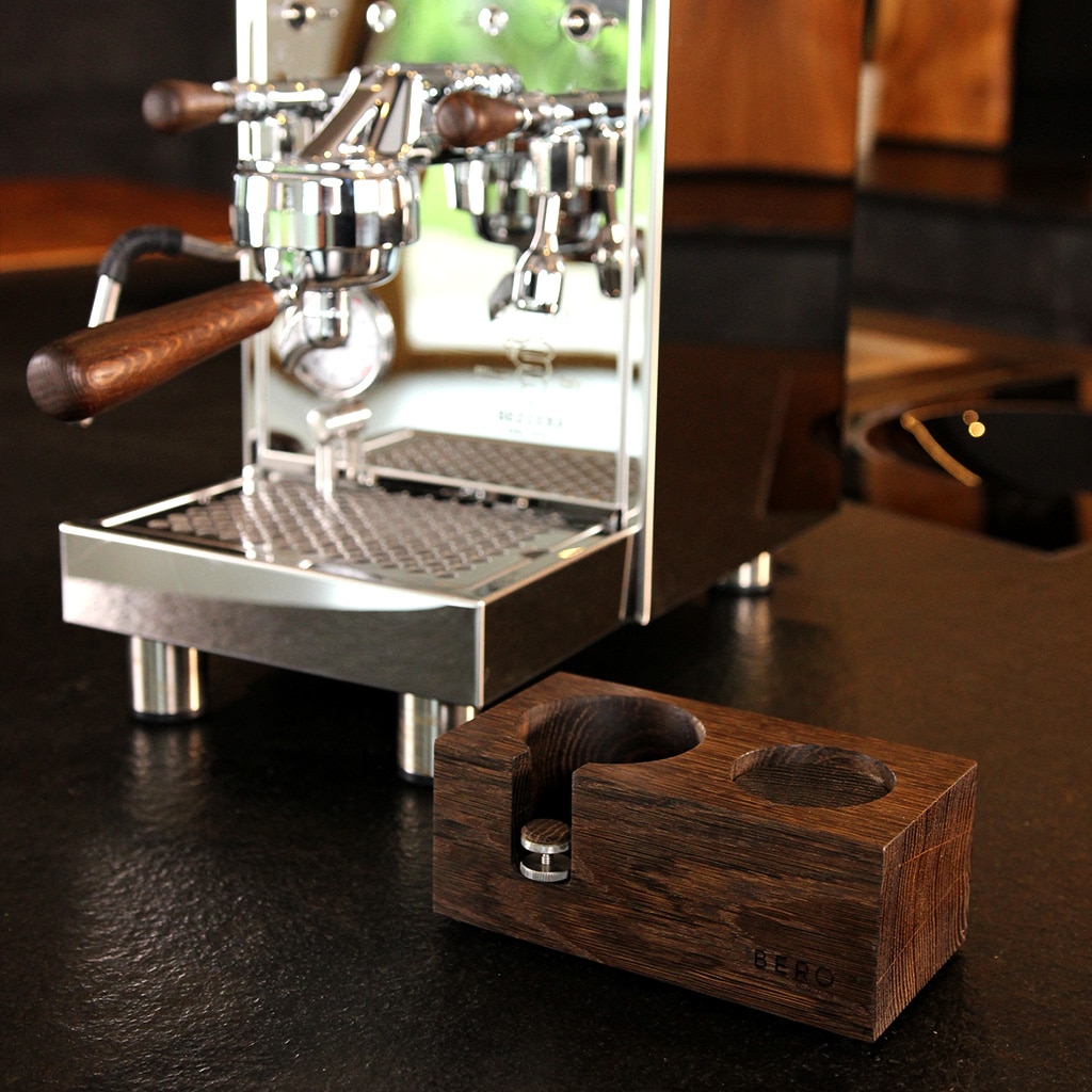 Massivholz Tamperstation Klein - Barista-Zubehör Für Siebträgermaschinen – Bild 5