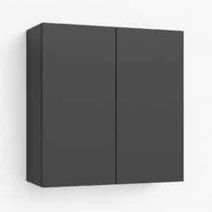 Badschrank-Hängeschrank-2-Türen-Dekor-Grau