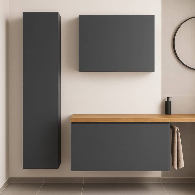 Badschrank nach Maß Hängeschrank Hochschrank Badmöbel von Holz-Liebling