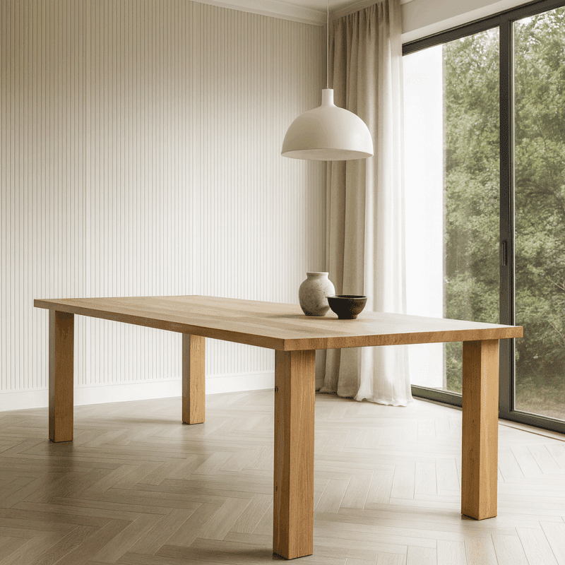 Holz-Liebling Esstisch mit Holzbeinen aus Massivholz