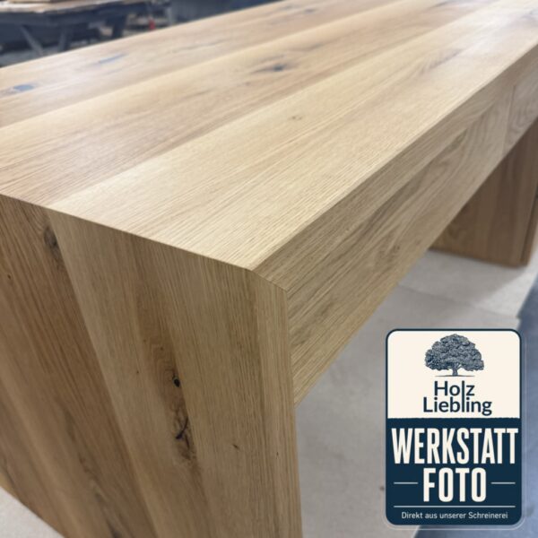 Schreibtisch Mit Schubladen Aus Massivholz – Bild 17
