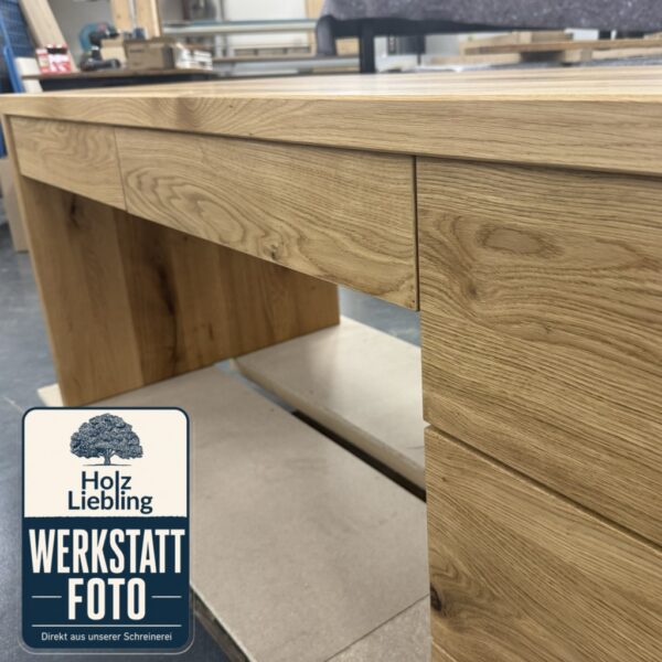 Schreibtisch Mit Schubladen Aus Massivholz – Bild 14