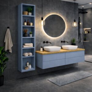 Badschrank-Standschrank-Nebelblau-Modern