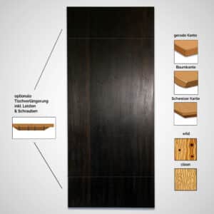 Esstisch-Tischplatte-Aus-Räuchereiche-Mit-Optionen