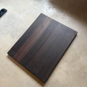 Unikat: Massivholz Tischplatte Räuchereiche 80 x 64 x 4 cm