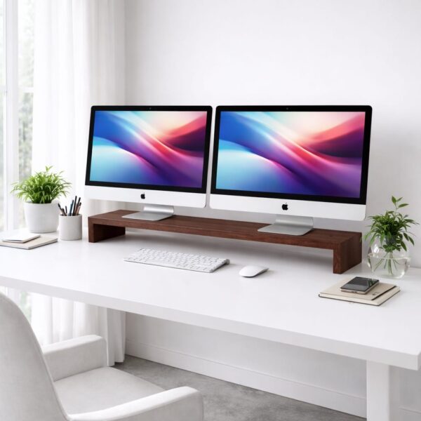 Minimalistisches Homeoffice – Monitorständer Als Design-Statement