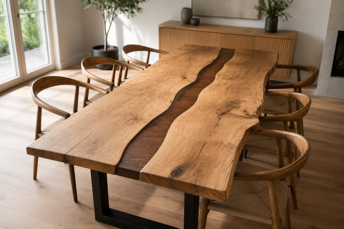 River Table Aus Eiche