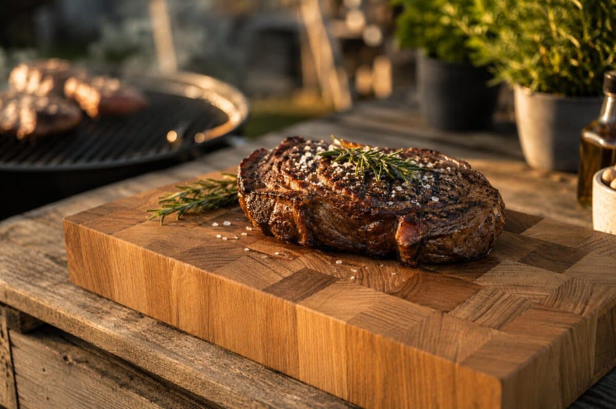 Grill Schneidebrett Aus Massivholz Bild 1