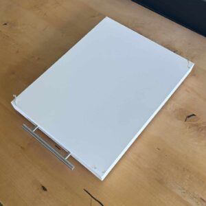 Unikat: Gleitbrett Sondermaß 46 X 35 Cm – Rollbrett Weiß Matt (19)