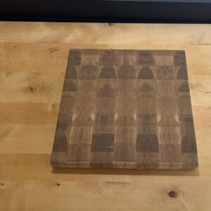 Unikat: Eiche Stirnholz Schneidebrett Sondermaß 50 x 50 x 5 cm (23)