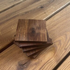 Untersetzer Nussbaum 5Er Set