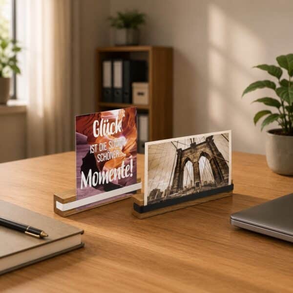 Fotohalter Fix Aus Eiche Für Fotos &Amp; Karten – Bild 2