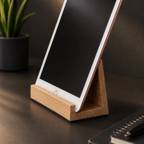Tablethalter Aus Eiche Für Tablet &Amp; E-Reader – Bild 4